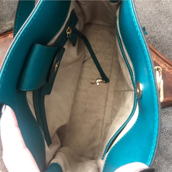 Michael Kors☆ Teal Hamilton Bag & wallet - Picture 9 of 14